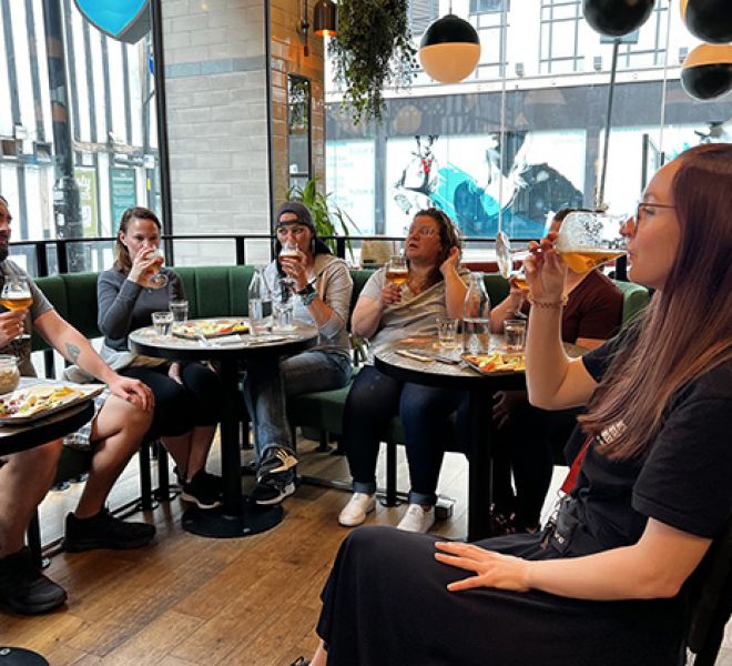 Beer Trippers at BrewDog in atrium