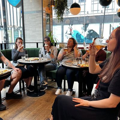 Beer Trippers at BrewDog in atrium