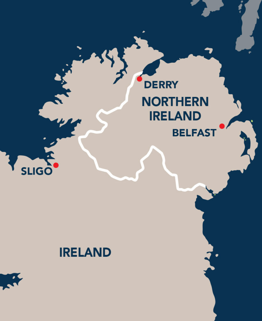 Northern Ireland Plotted Map