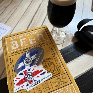 Beer Travel Book and pint