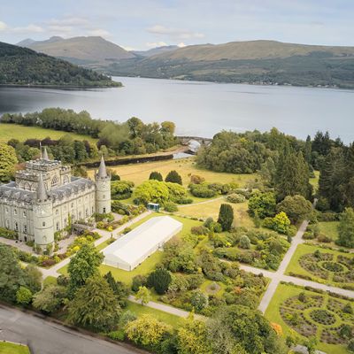 Irveraray castle and gardens in Scotland