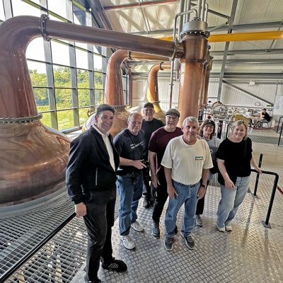 beer tripper with kurt and russ at distillery