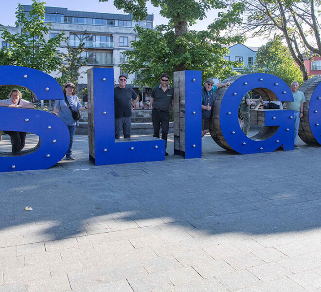 sligo ireland sign with beer trippers