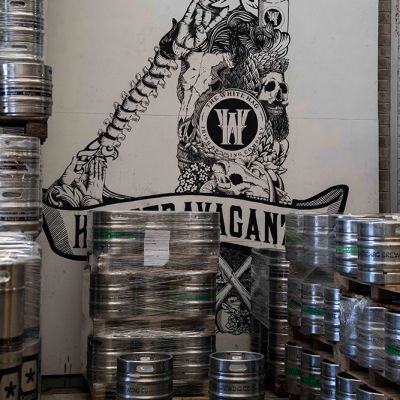 White Hagg Brewery kegs
